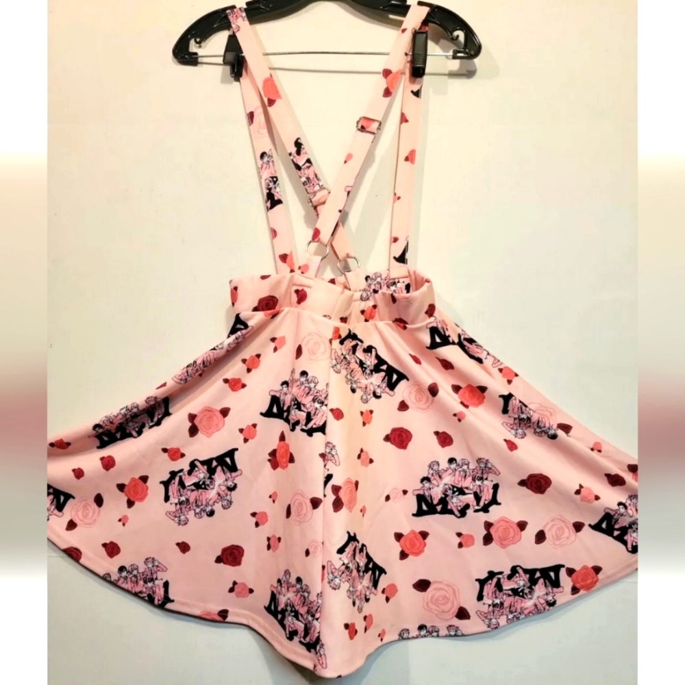 Ouran High School Host Club Womens M Medium Pink Suspender Skirt